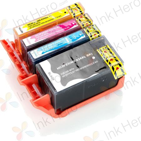 Pack de 4 HP 934XL & 935XL cartuchos de tinta compatibles alta capacidad (Ink Hero)