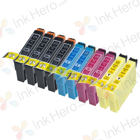 Pack de 10 Epson 18XL XXL cartuchos de tinta compatibles alta capacidad (Ink Hero)