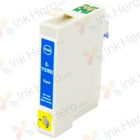 Epson T0712 cartucho de tinta compatible cyan (Ink Hero)