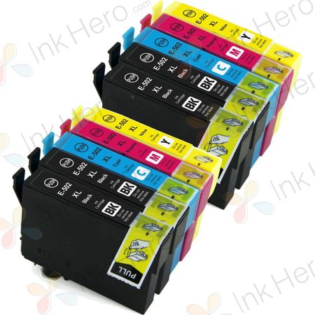 Pack de 10 Epson 502XL cartuchos de tinta compatibles alta capacidad (Ink Hero)