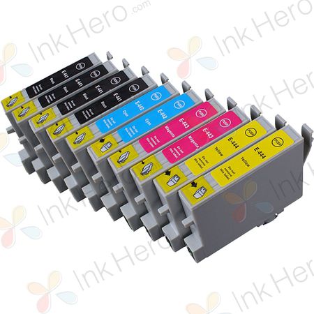 Pack de 10 Epson T0445 cartuchos de tinta compatibles (Ink Hero)