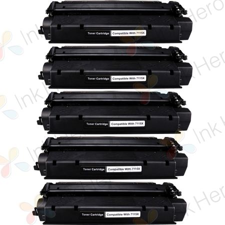 Pack de 5 HP 15X (C7115X) toner compatibles alta capacidad negro (Ink Hero)