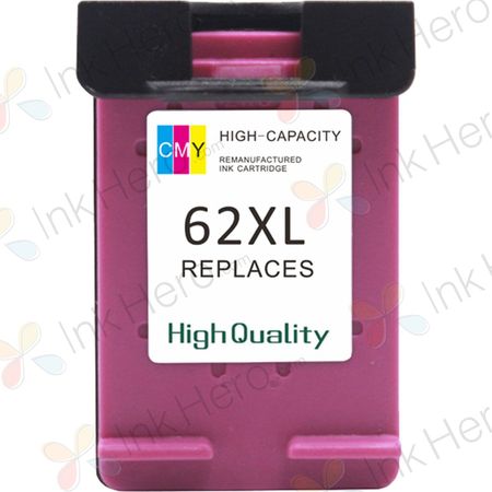 HP 62XL (C2P07AE) cartucho de tinta compatible alta capacidad color (Ink Hero)