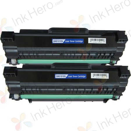 Pack de 2 Samsung MLT-D1052L toner compatibles alta capacidad negro (Ink Hero)