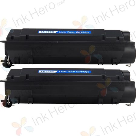 Pack de 2 HP 55X (CE255X) toner compatibles alta capacidad negro (Ink Hero)