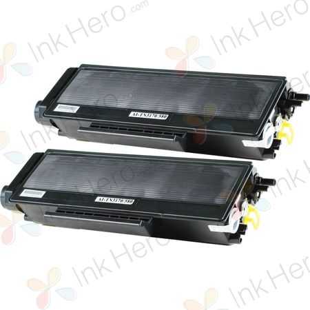 Pack de 2 Brother TN3170 (TN3130) toner compatibles alta capacidad negro (Ink Hero)