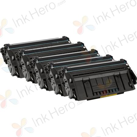 Pack de 5 HP 87A (CF287A) toner compatibles negro (Ink Hero)