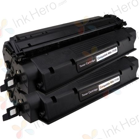 Pack de 2 HP 15X (C7115X) toner compatibles alta capacidad negro (Ink Hero)