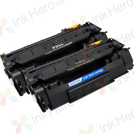 Pack de 2 HP 49A (Q5949A) toner compatibles negro (Ink Hero)