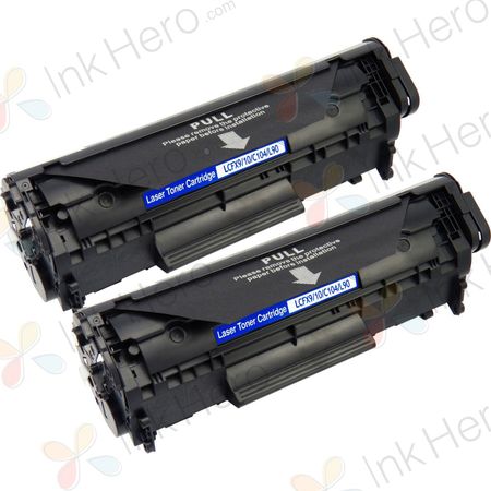 Pack de 2 Canon FX-10 (0263B002AA) toner compatibles negro (Ink Hero)