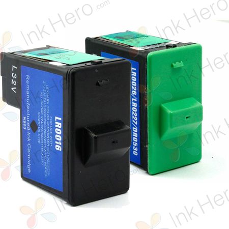 Pack de 2 Lexmark 16 & 26 cartuchos de tinta compatibles (Ink Hero)