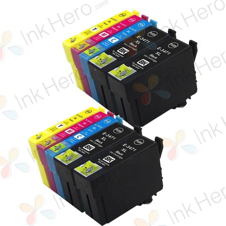 Pack de 10 Epson 34XL cartuchos de tinta compatibles alta capacidad (Ink Hero)