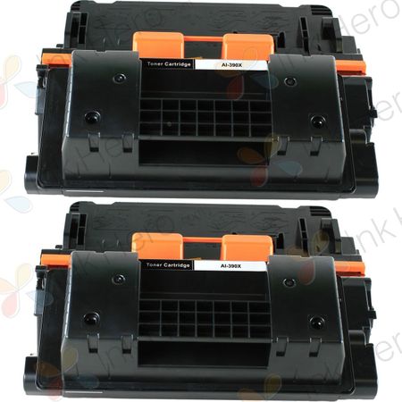 Pack de 2 HP 90X (CE390X) toner compatibles alta capacidad negro (Ink Hero)