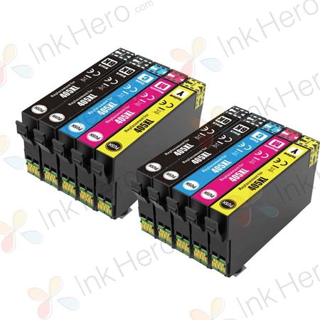 Pack de 10 Epson 405XL cartuchos de tinta compatibles alta capacidad (Ink Hero)