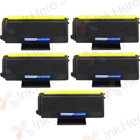 Pack de 5 Brother TN3280 (TN3230) toner compatibles alta capacidad negro (Ink Hero)