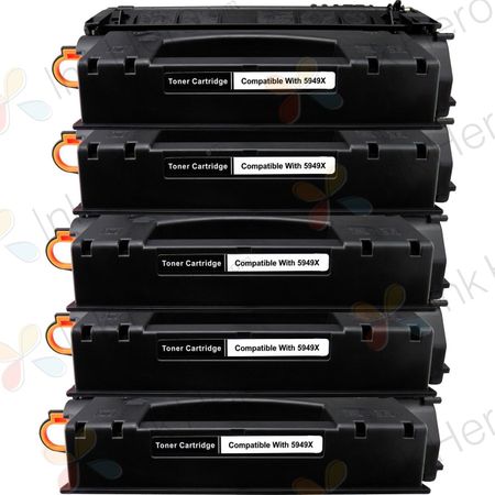 Pack de 5 HP 49X (Q5949X) toner compatibles alta capacidad negro (Ink Hero)