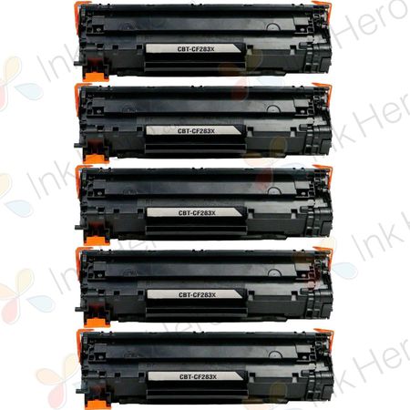 Pack de 5 HP 83X (CF283X) toner compatibles alta capacidad negro (Ink Hero)