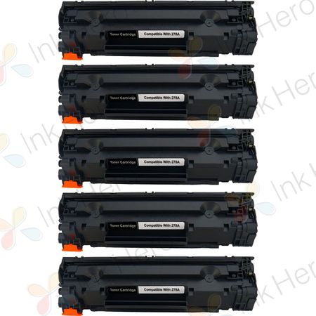 Pack de 5 HP 78A (CE278A) toner compatibles negro (Ink Hero)