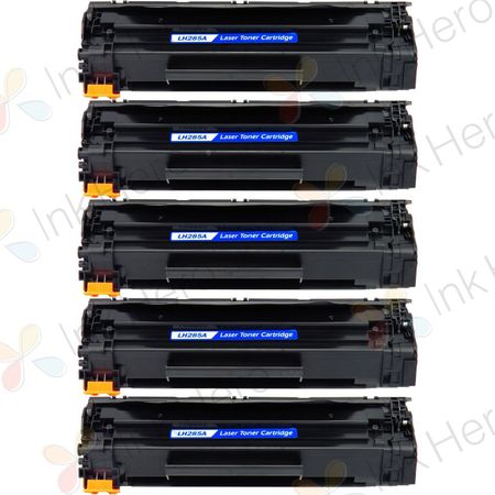 Pack de 5 HP 85A (CE285A) toner compatibles negro (Ink Hero)