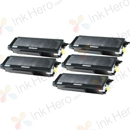 Pack de 5 Brother TN3170 (TN3130) toner compatibles alta capacidad negro (Ink Hero)