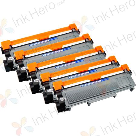 Pack de 5 Brother TN2320 (TN2310) toner compatibles alta capacidad negro (Ink Hero)