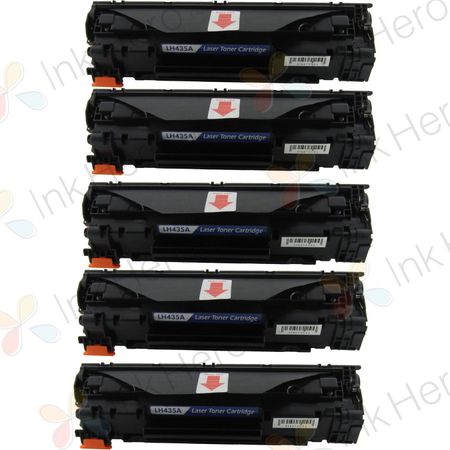 Pack de 5 HP 35A (CB435A) toner compatibles negro (Ink Hero)