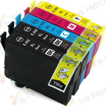 Pack de 5 Epson 502XL cartuchos de tinta compatibles alta capacidad (Ink Hero)