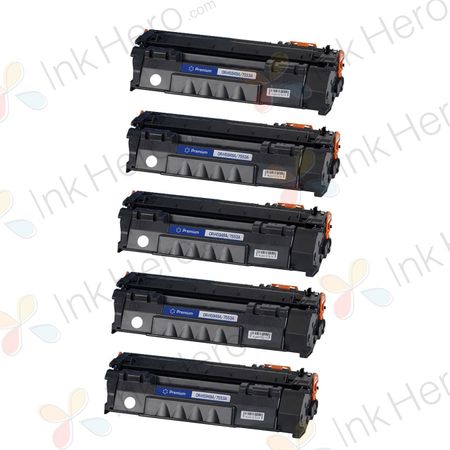 Pack de 5 Canon 715 toner compatibles negro (Ink Hero)