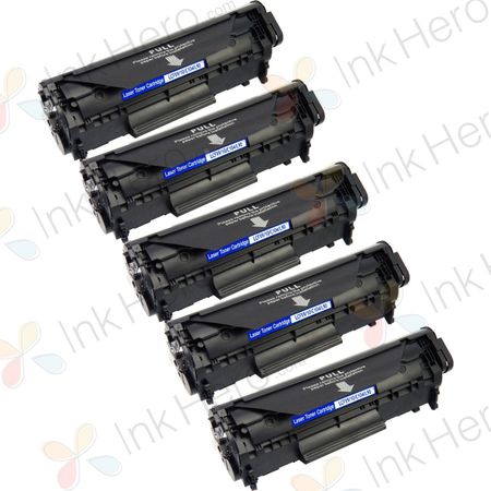 Pack de 5 Canon FX-10 (0263B002AA) toner compatibles negro (Ink Hero)