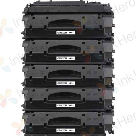 Pack de 5 Canon CRG 719 H (3480B002) toner compatibles alta capacidad negro (Ink Hero)