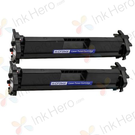 Pack de 2 HP 94X (CF294X) toner compatibles alta capacidad negro (Ink Hero)