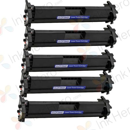 Pack de 5 HP 94X (CF294X) toner compatibles alta capacidad negro (Ink Hero)