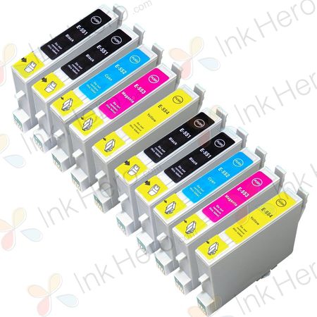 Pack de 10 Epson T0556 cartuchos de tinta compatibles (Ink Hero)