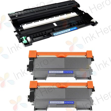 Pack de 3 Brother TN2010 & DR2200 toner & tambor compatibles (Ink Hero)