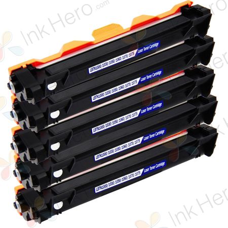 Pack de 5 Brother TN1050 toner compatible negro (Ink Hero)