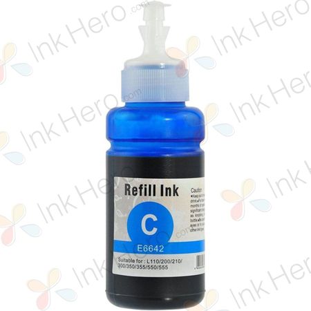 Epson 664 (T6642) botella de tinta cyan compatible (Ink Hero)