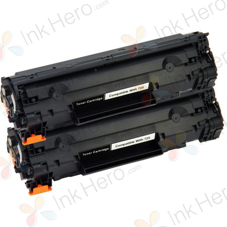 Pack de 2 Canon 725 toner compatibles negro (Ink Hero)