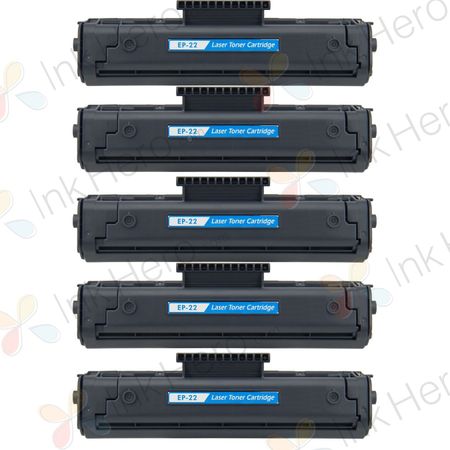 Pack de 5 Canon EP-22 toner compatibles negro (Ink Hero)