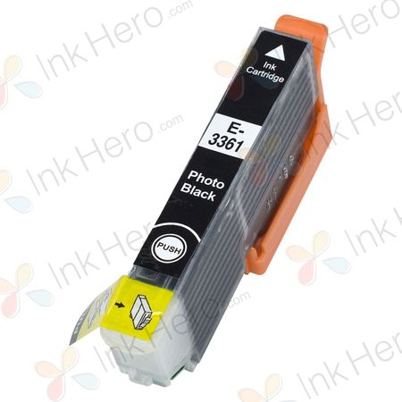 Epson 33XL cartucho de tinta compatible alta capacidad negro foto (Ink Hero)