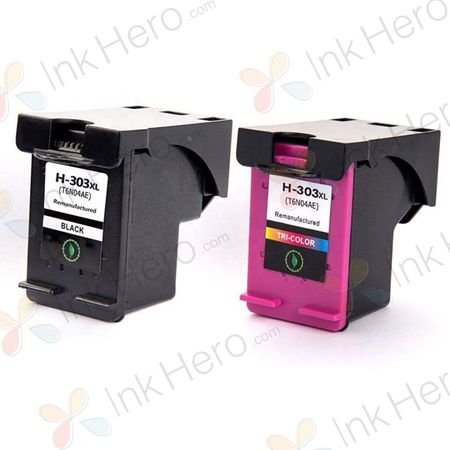 Pack de 2 HP 303XL cartuchos de tinta compatibles alta capacidad (Ink Hero)