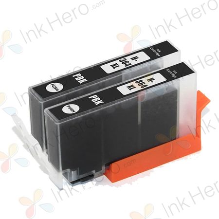 Pack de 2 HP 364XL (CB322EE) cartuchos de tinta compatibles alta capacidad foto negro (Ink Hero)