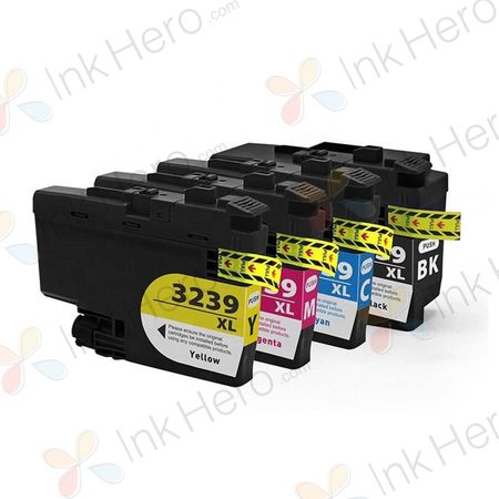 Pack de 4 Brother LC3239 cartuchos de tinta compatibles ultra alta capacidad (Ink Hero)