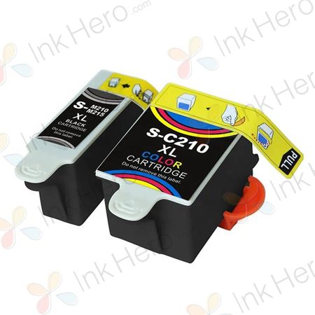 Pack de 2 Samsung M210 & C210 cartuchos de tinta compatibles alta capacidad (Ink Hero)