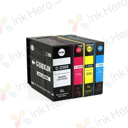 Pack de 4 Canon PGI-2500XL cartuchos de tinta compatibles alta capacidad (Ink Hero)