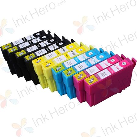 Pack de 10 Epson T1285 cartuchos de tinta compatibles (Ink Hero)