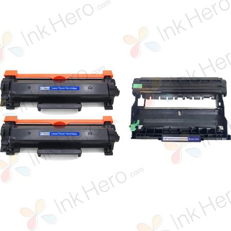 Pack de 3 Brother TN2420 & DR2400 toner & tambor compatibles alta capacidad (Ink Hero)